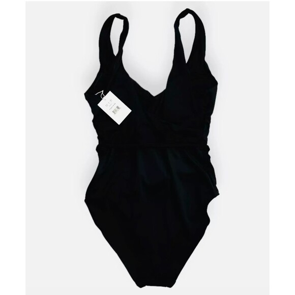 Andie Swim Women's Size M The Belmar Tie Waist One Piece Black Swimsuit NWT - Picture 2 of 7